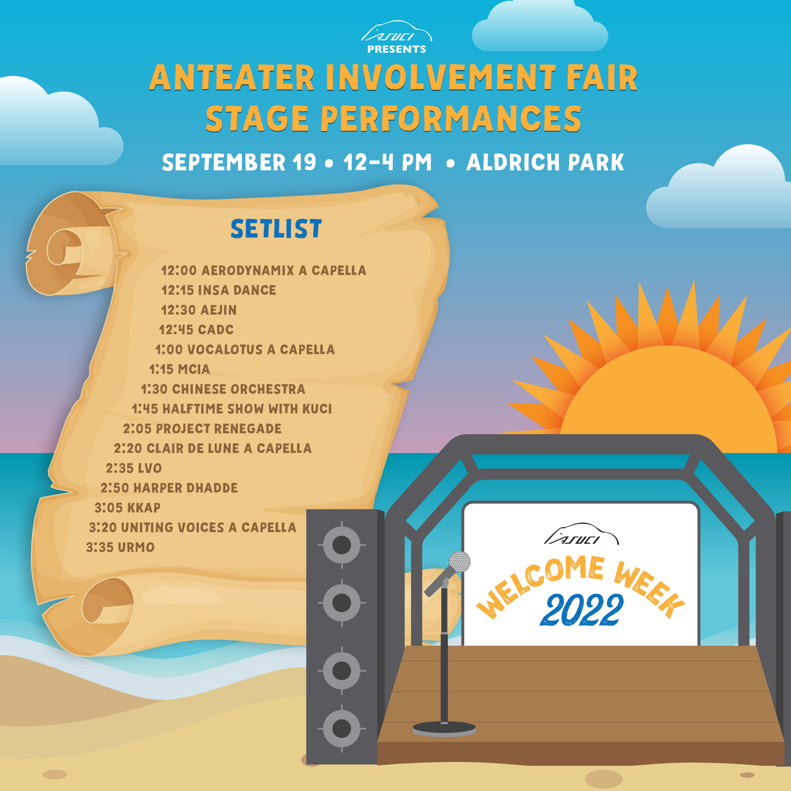 Anteater Involvement Fair Stage Performances – ASUCI