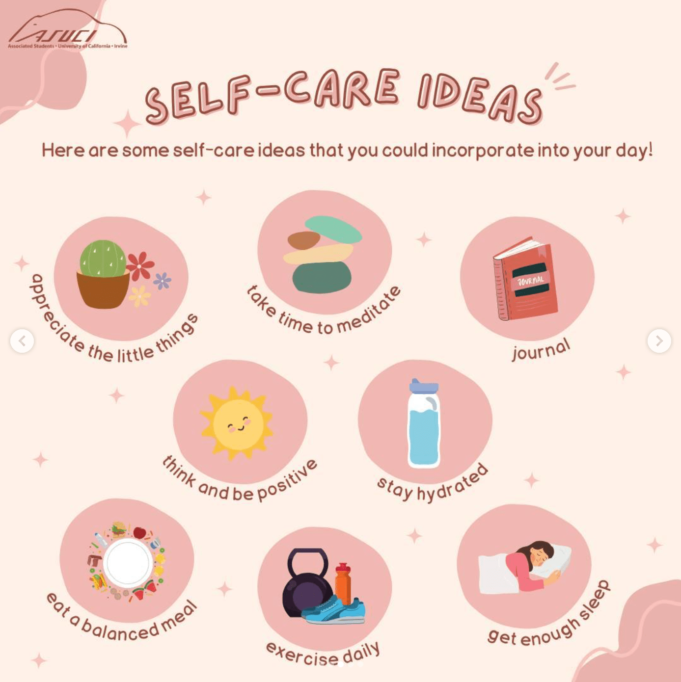 Self-Care Reminders! – ASUCI